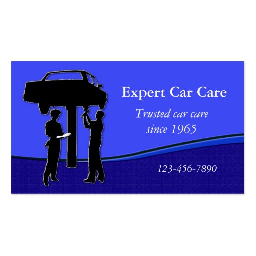 Auto Repair Shop Business Card (front side)