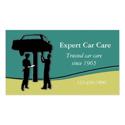 Auto Repair Shop Business Card (front side)