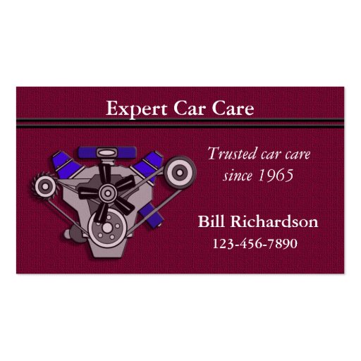 Auto Repair Shop Business Card