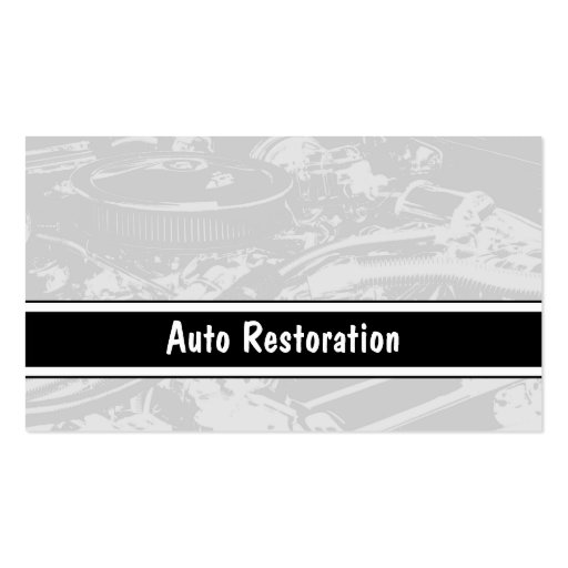 Auto Restoration Business Cards