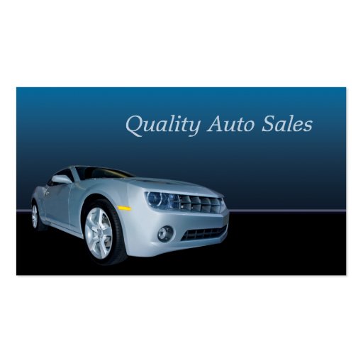 Auto Sales and Service Business Card Template