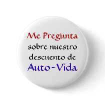 Auto-Vida Button -- White