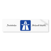Autobahn Bumpersticker