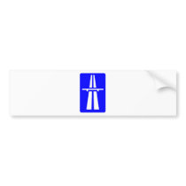 Autobahn Sign Bumper Sticker
