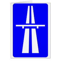 Autobahn Sign Card