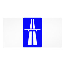 Autobahn Sign Photo Greeting Card