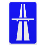 Autobahn Sign Customized Stationery