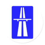 Autobahn Sign Stickers