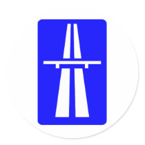 Autobahn Sign Stickers