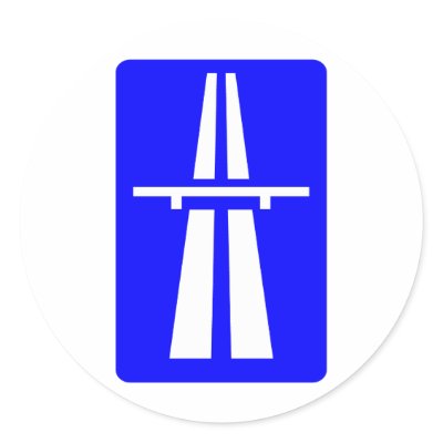 Autobahn Sign Stickers by MeisterGaugeFaces