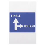 Autobahnschild Finale Holland Customized Stationery