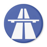 Autobahnschild Magnets
