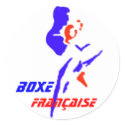 Autocollant Boxe Française stickers by SCULPO Autocollant Boxe Française stickers