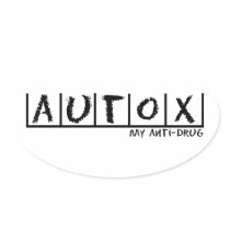 Autocross Anti-Drug Oval Sticker