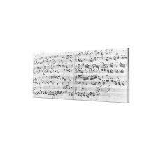 Autograph of the partita 'Sei gegruesset Stretched Canvas Prints