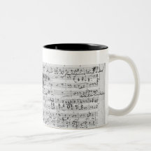 Autograph score for the lied 'Trost' Mug