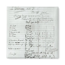 Autograph Score of Act III Fridge Magnet