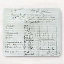 Autograph Score of Act III Mouse Pad