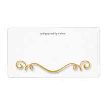 Autographed by Author Bookplate Shipping Labels
