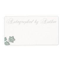 Autographed by Author Bookplate Personalized Shipping Label