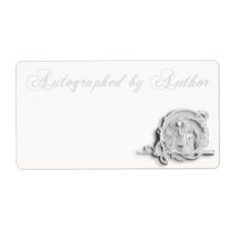 Autographed by Author Bookplate Personalized Shipping Label