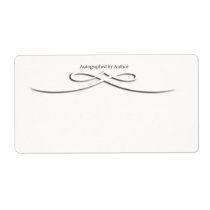 Autographed by Author Bookplate Personalized Shipping Labels