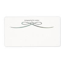 Autographed by Author Bookplate Personalized Shipping Labels