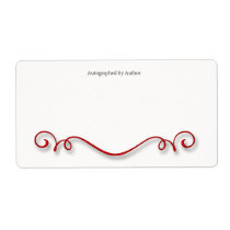 Autographed by Author Bookplate Custom Shipping Labels