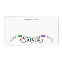Autographed by Author Bookplate Shipping Labels