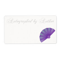 Autographed by Author Bookplate Custom Shipping Label