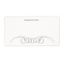Autographed by Author Bookplate Shipping Labels