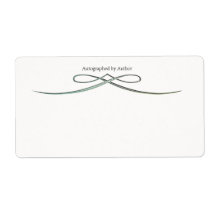 Autographed by Author Bookplate Personalized Shipping Labels