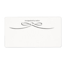 Autographed by Author Bookplate Personalized Shipping Labels
