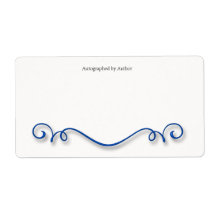 Autographed by Author Bookplate Personalized Shipping Label