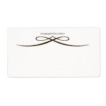 Autographed by Author Bookplate Shipping Labels