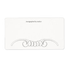 Autographed by Author Bookplate Shipping Labels
