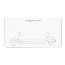 Autographed by the Author Bookplate Custom Shipping Label