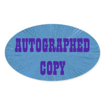 Autographed Copy - Oval Stickers (3)