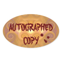 Autographed Copy - Oval Stickers (8)