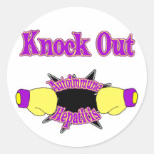 Autoimmune Hepatitis Round Sticker