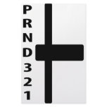 automatic gear-shift lever icon customized stationery