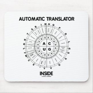 Automatic Translator Inside (RNA Codon Wheel) Mouse Pad