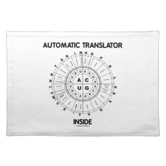 Automatic Translator Inside (RNA Codon Wheel) Placemats
