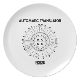 Automatic Translator Inside (RNA Codon Wheel) Dinner Plate