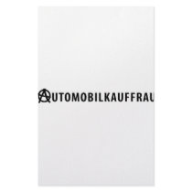 Automobilkauffrau icon stationery