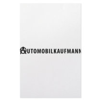 Automobilkaufmann icon customized stationery