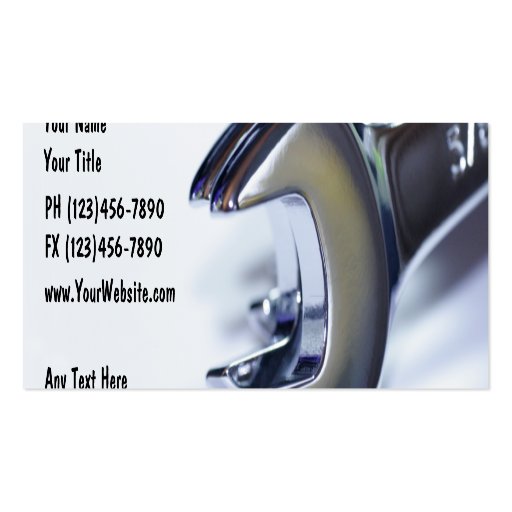Automotive Business Card (front side)