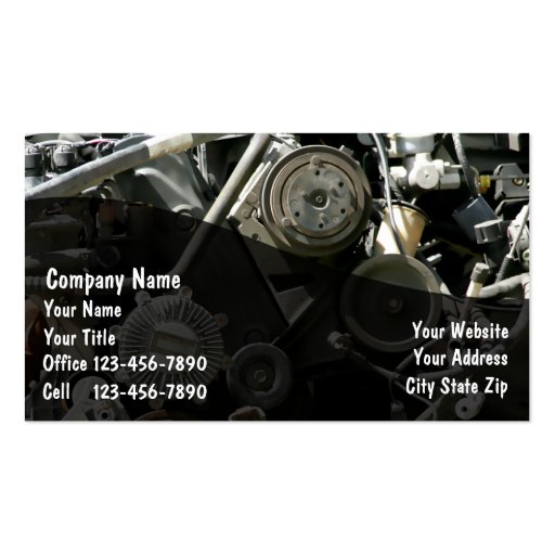 Automotive  Business Cards (front side)