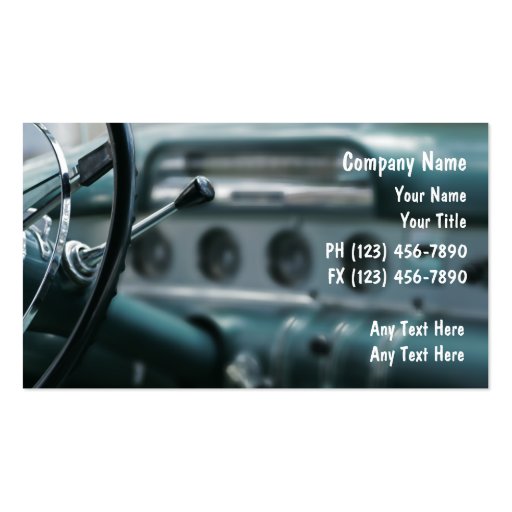Automotive Business Cards (front side)