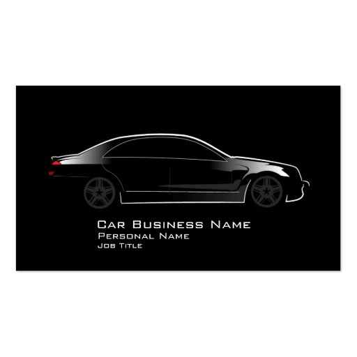 Automotive Car Service Business Card (front side)